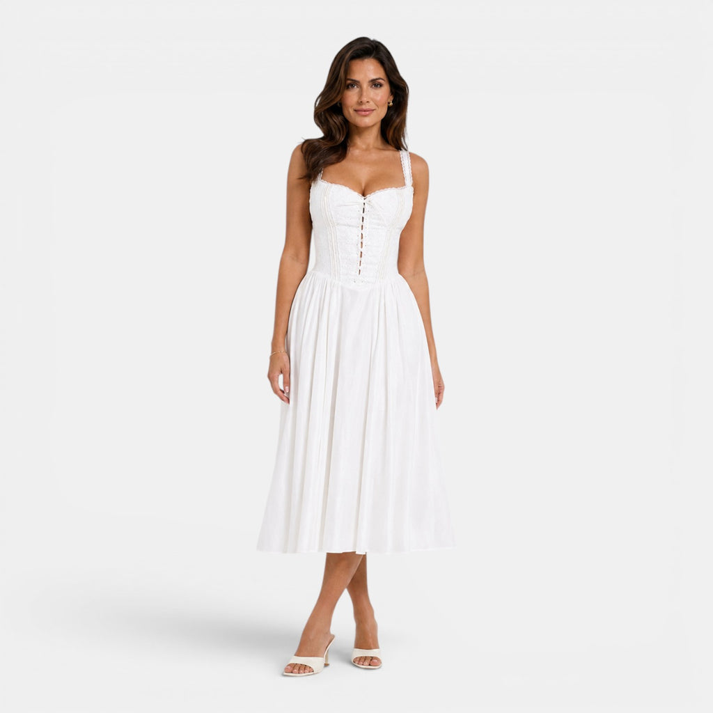 Monvaline | Women’s French Lace Slip Dress