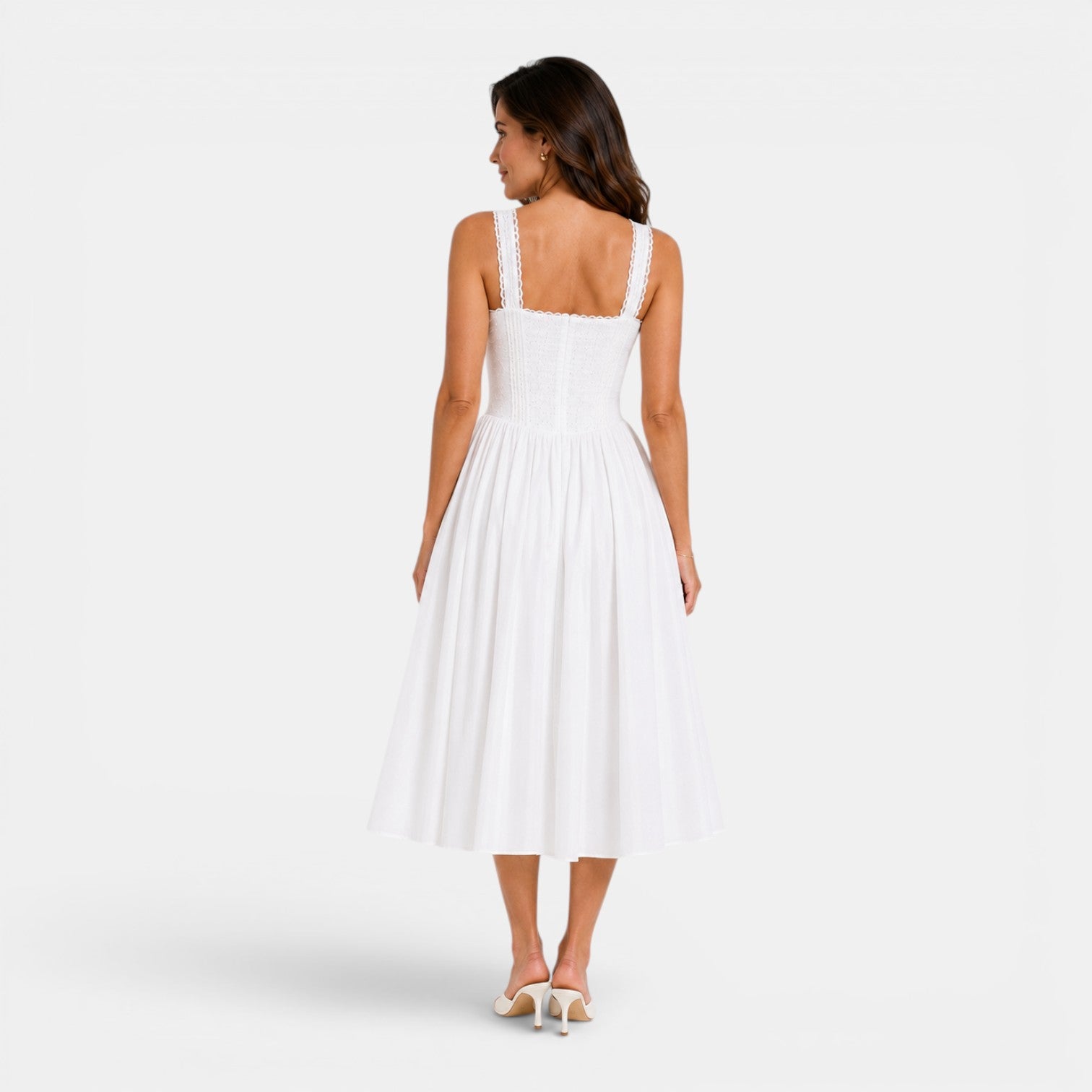 Monvaline | Women’s French Lace Slip Dress