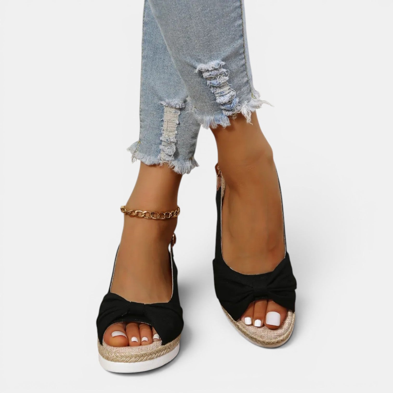 Monvaline | Women’s Hemp Rope Wedge Sandals Casual Summer Comfort