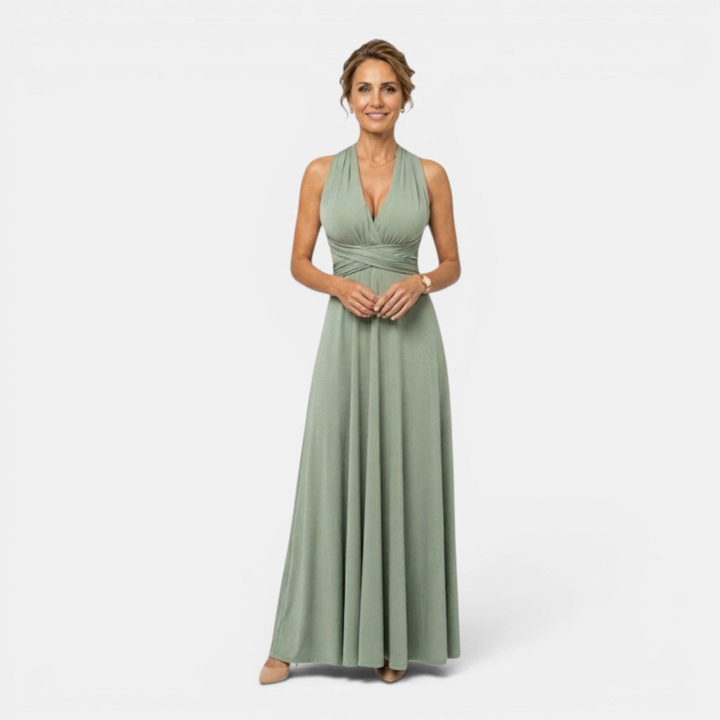 Monvaline | Women’s Infinity Maxi Dress for Weddings & Evening Events