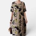 Monvaline | Women’s Linen Dress with Pockets for Summer Holidays