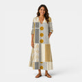 Monvaline | Women’s Loose Fit Linen Maxi Dress for Summer Holidays