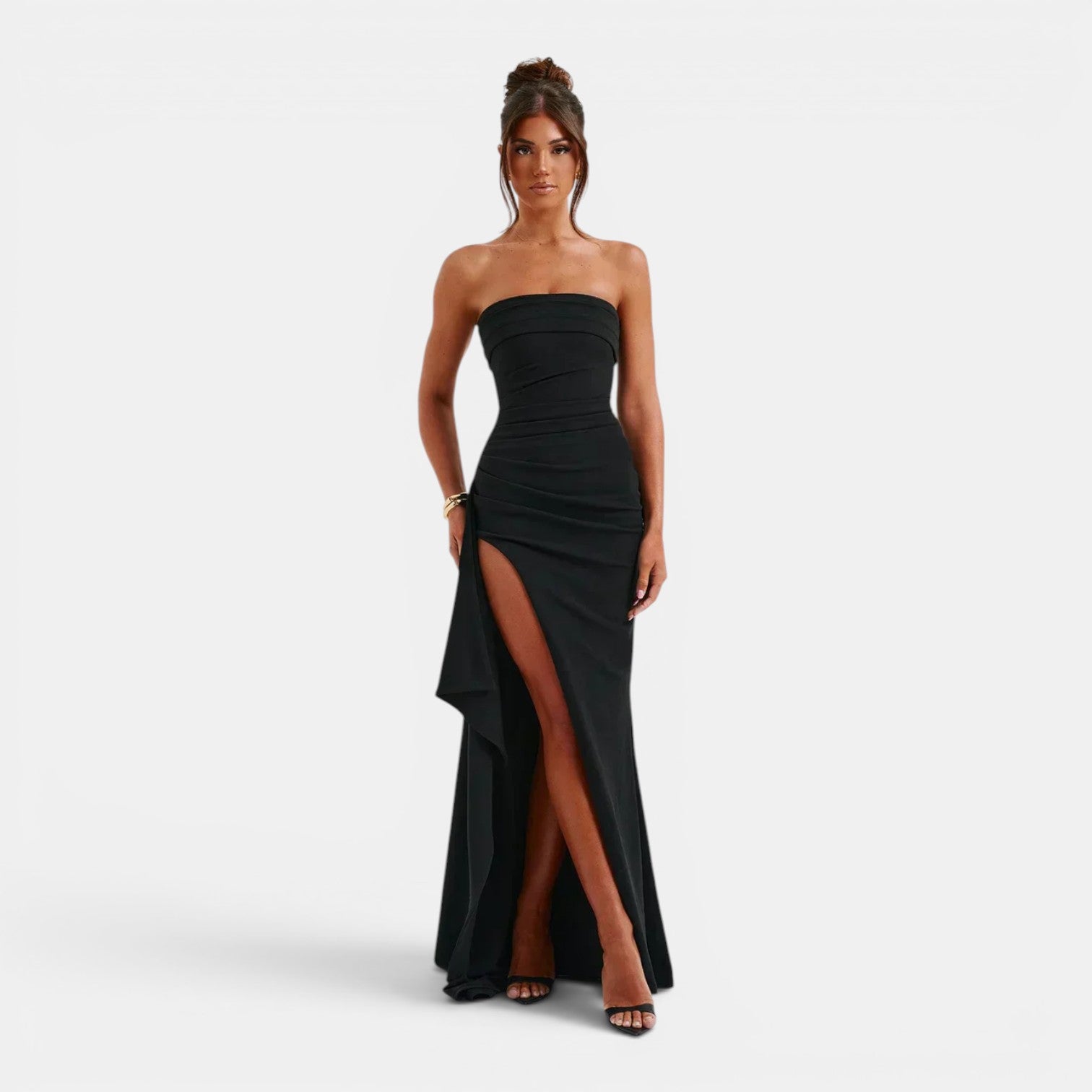 Monvaline | Women’s Off Shoulder Maxi Dress for Formal Events Evening Wear