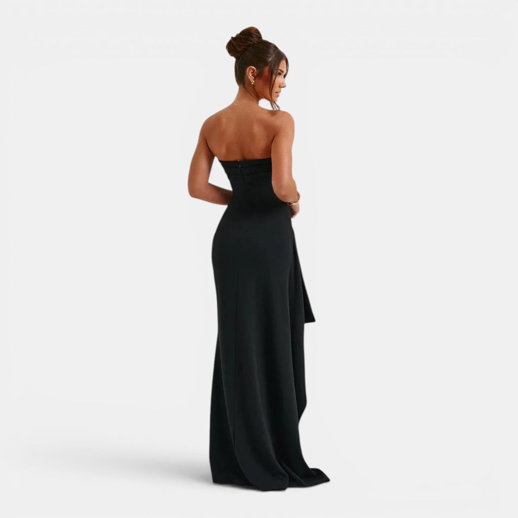 Monvaline | Women’s Off Shoulder Maxi Dress for Formal Events Evening Wear
