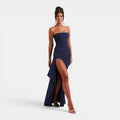 Monvaline | Women’s Off Shoulder Maxi Dress for Formal Events Evening Wear