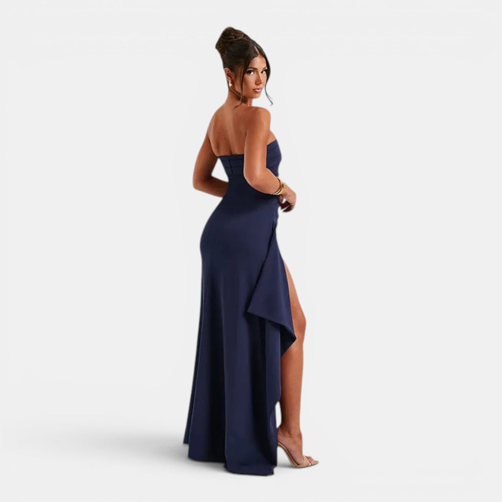 Monvaline | Women’s Off Shoulder Maxi Dress for Formal Events Evening Wear