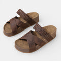 Monvaline | Women’s Platform Sandals Wood Sole Lightweight Comfort Fit