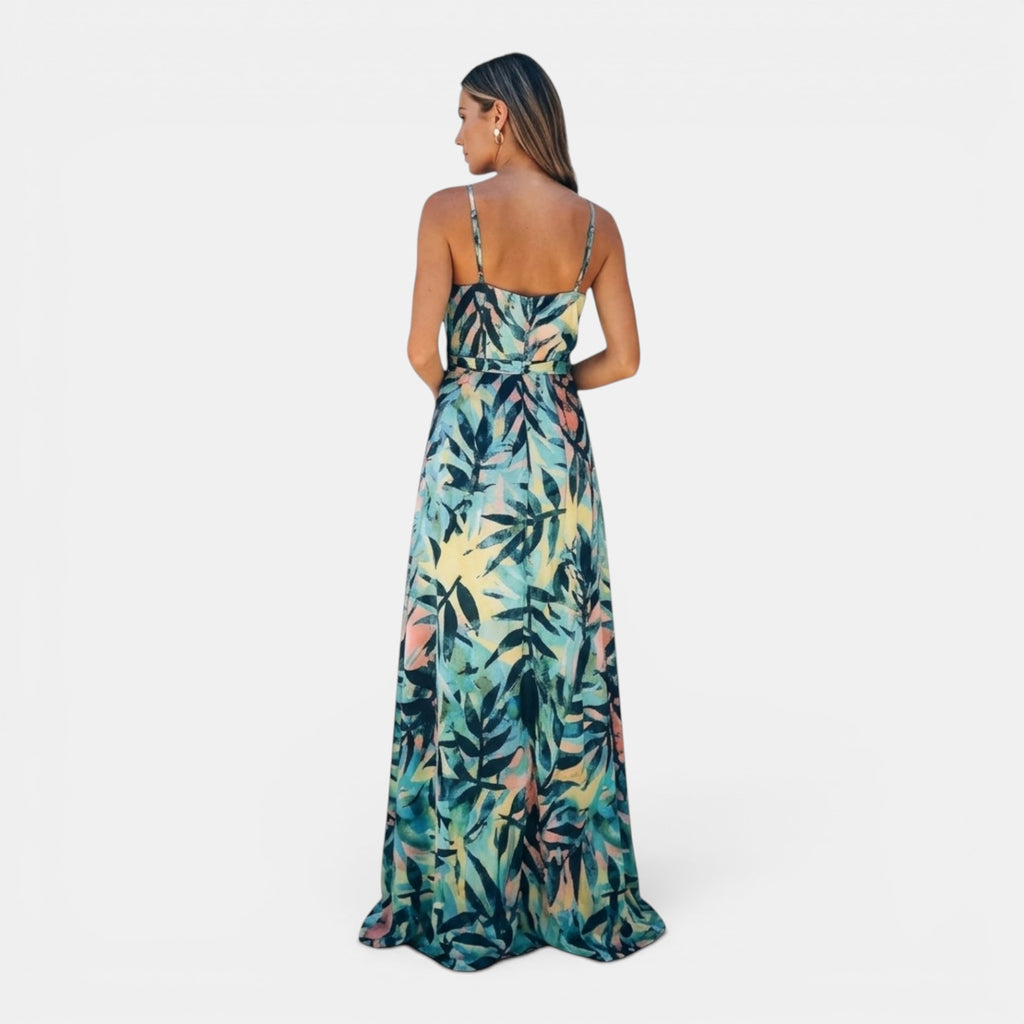 Monvaline | Women’s Riviera Print Maxi Dress