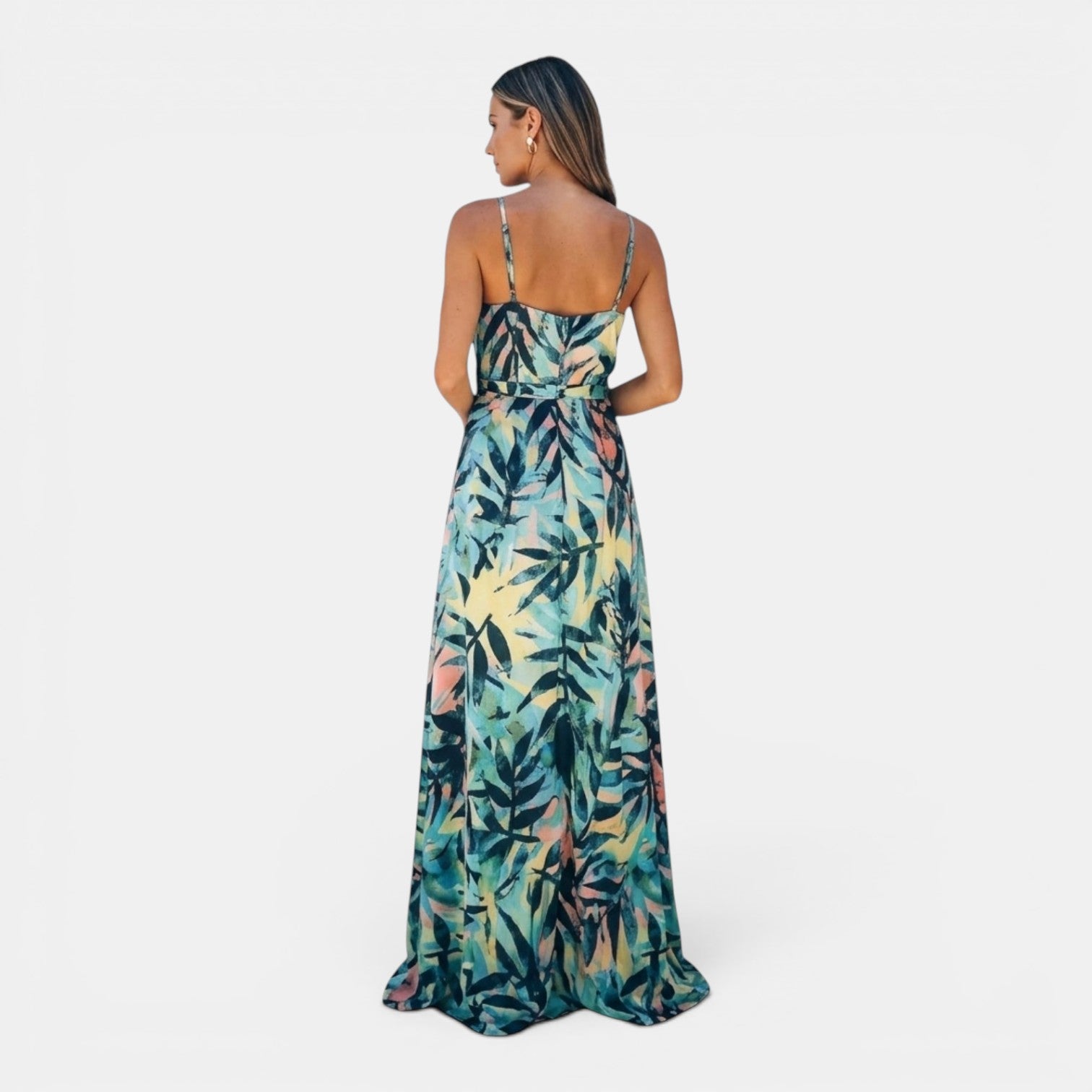 Monvaline | Women’s Riviera Print Maxi Dress