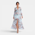Monvaline | Women’s Slim Fit Chiffon Maxi Dress