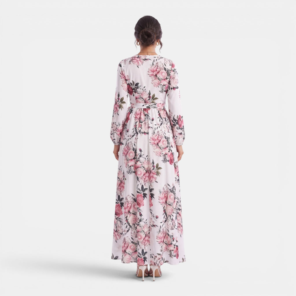 Monvaline | Women’s Slim Fit Chiffon Maxi Dress