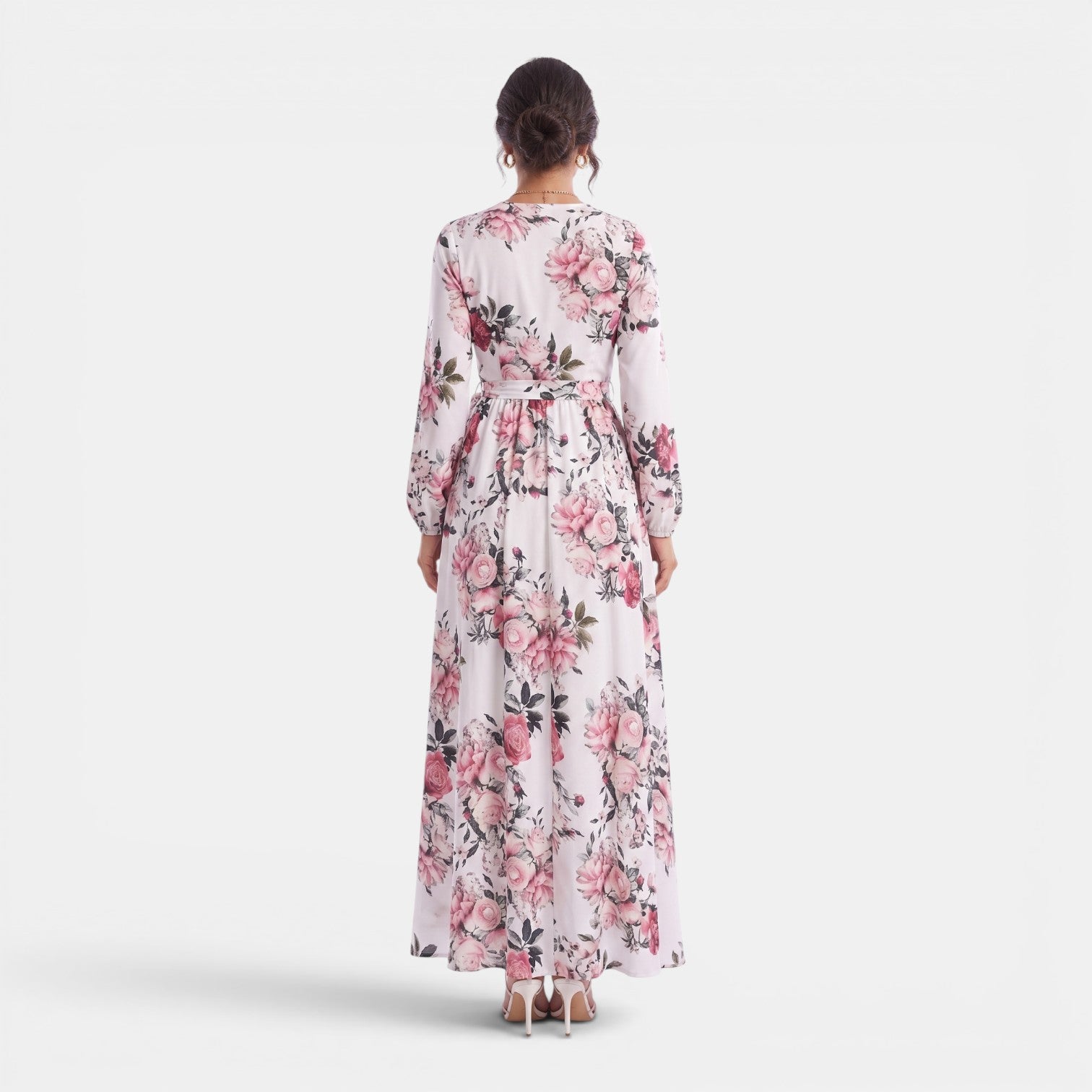 Monvaline | Women’s Slim Fit Chiffon Maxi Dress