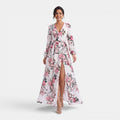 Monvaline | Women’s Slim Fit Chiffon Maxi Dress