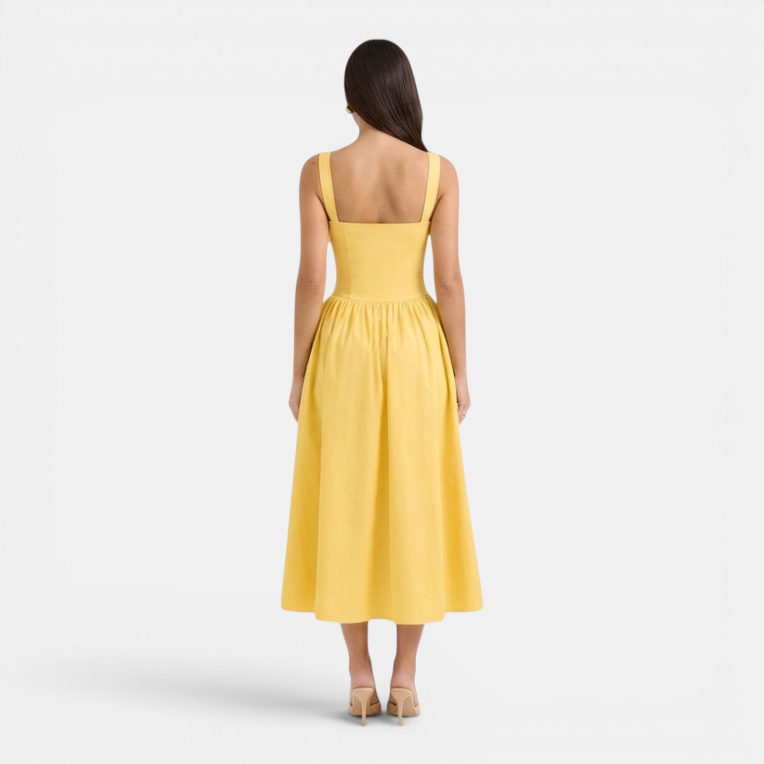 Monvaline | Women’s Strapless Midi Dress