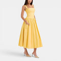 Monvaline | Women’s Strapless Midi Dress