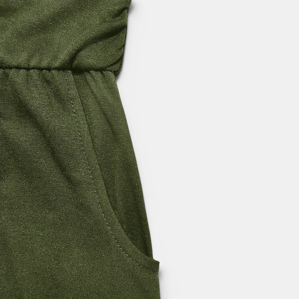 Monvaline | Women’s Strapless Midi Dress with Pockets for Summer Events