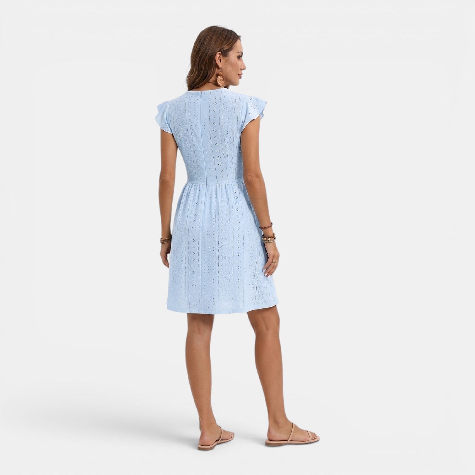 Monvaline | Women’s Stretch Knit Midi Dress – Comfortable Evening Wear