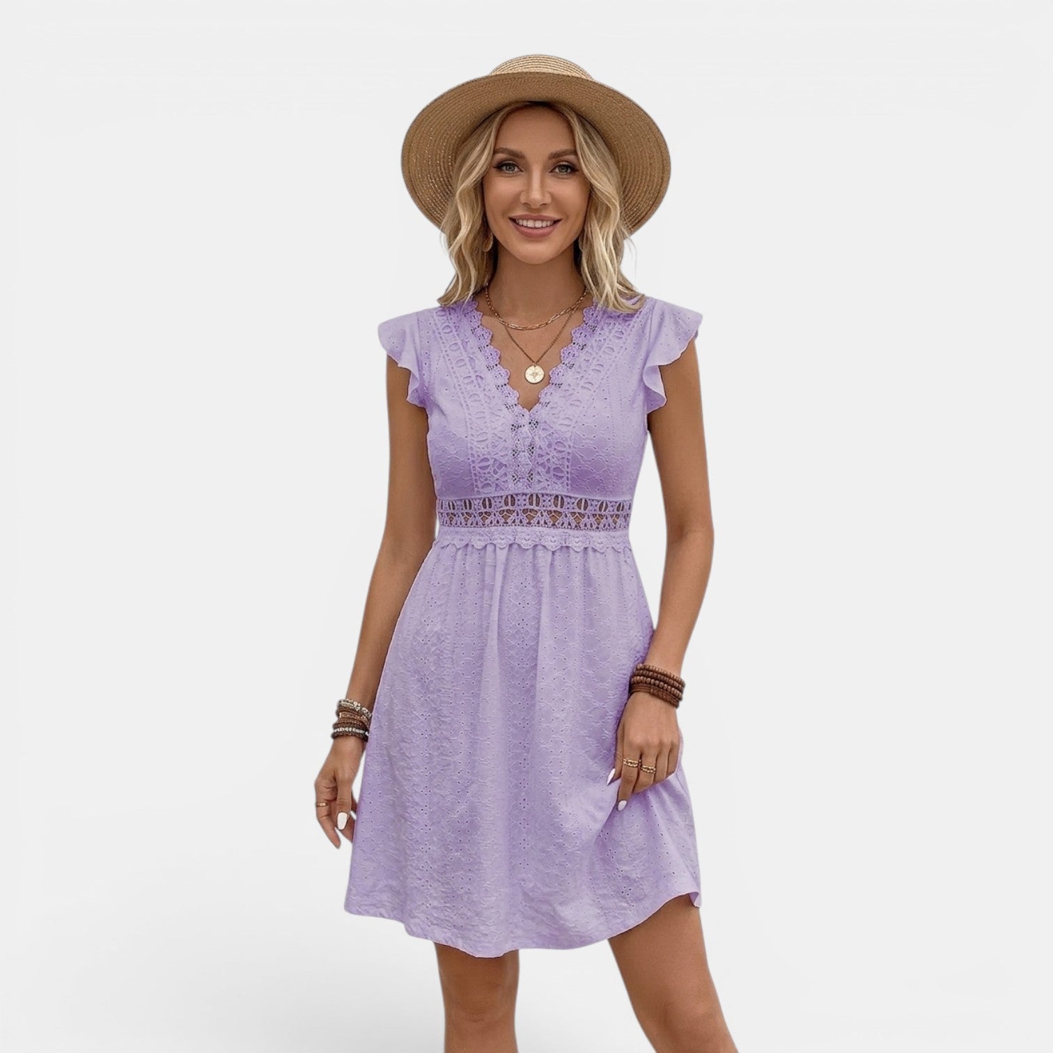 Monvaline | Women’s Stretch Knit Midi Dress – Comfortable Evening Wear