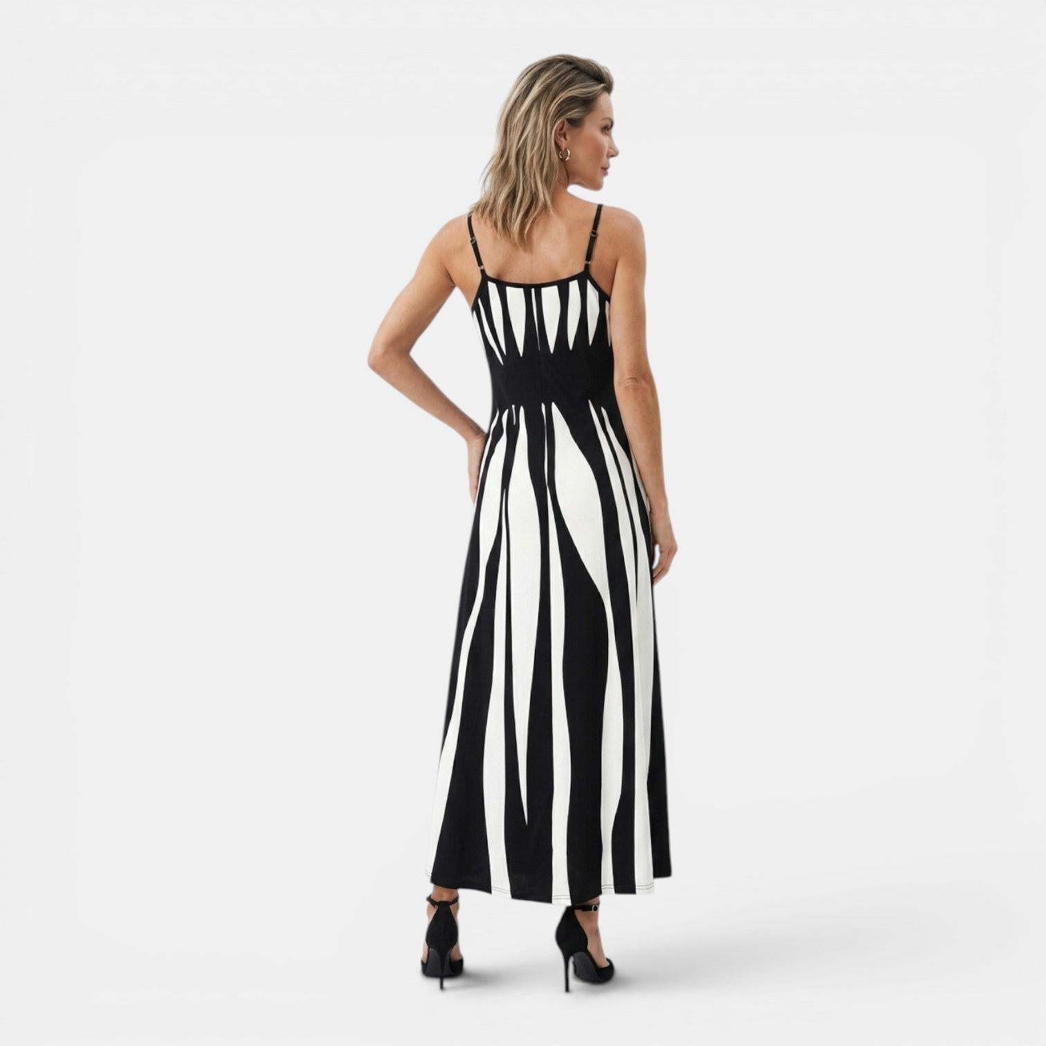 Monvaline | Women’s Summer Holiday Dress – Lightweight V-Neck Midi Style