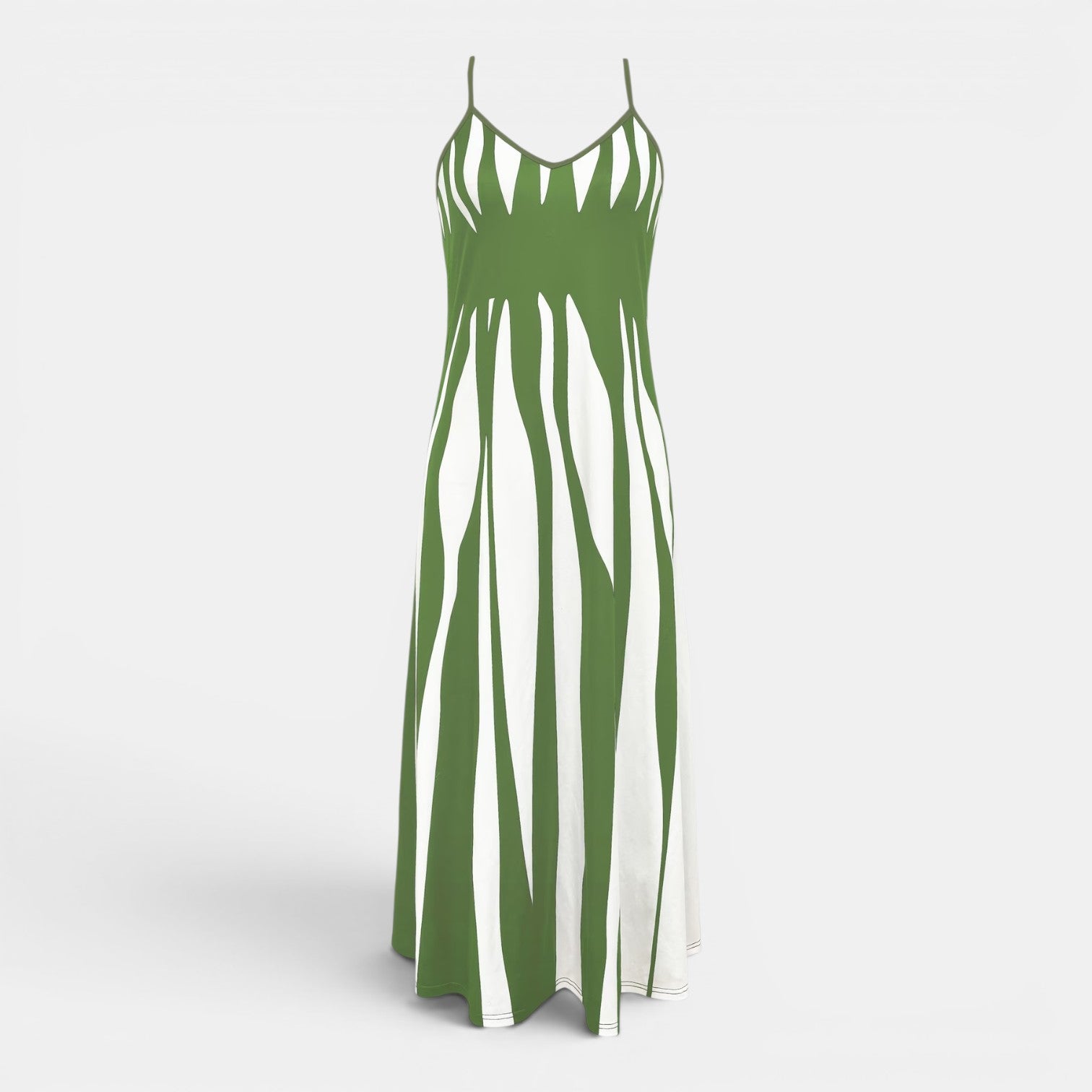 Monvaline | Women’s Summer Holiday Dress – Lightweight V-Neck Midi Style