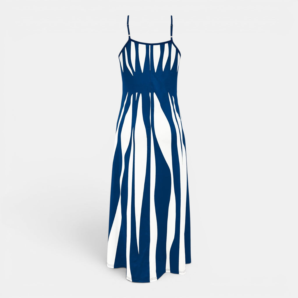 Monvaline | Women’s Summer Holiday Dress – Lightweight V-Neck Midi Style