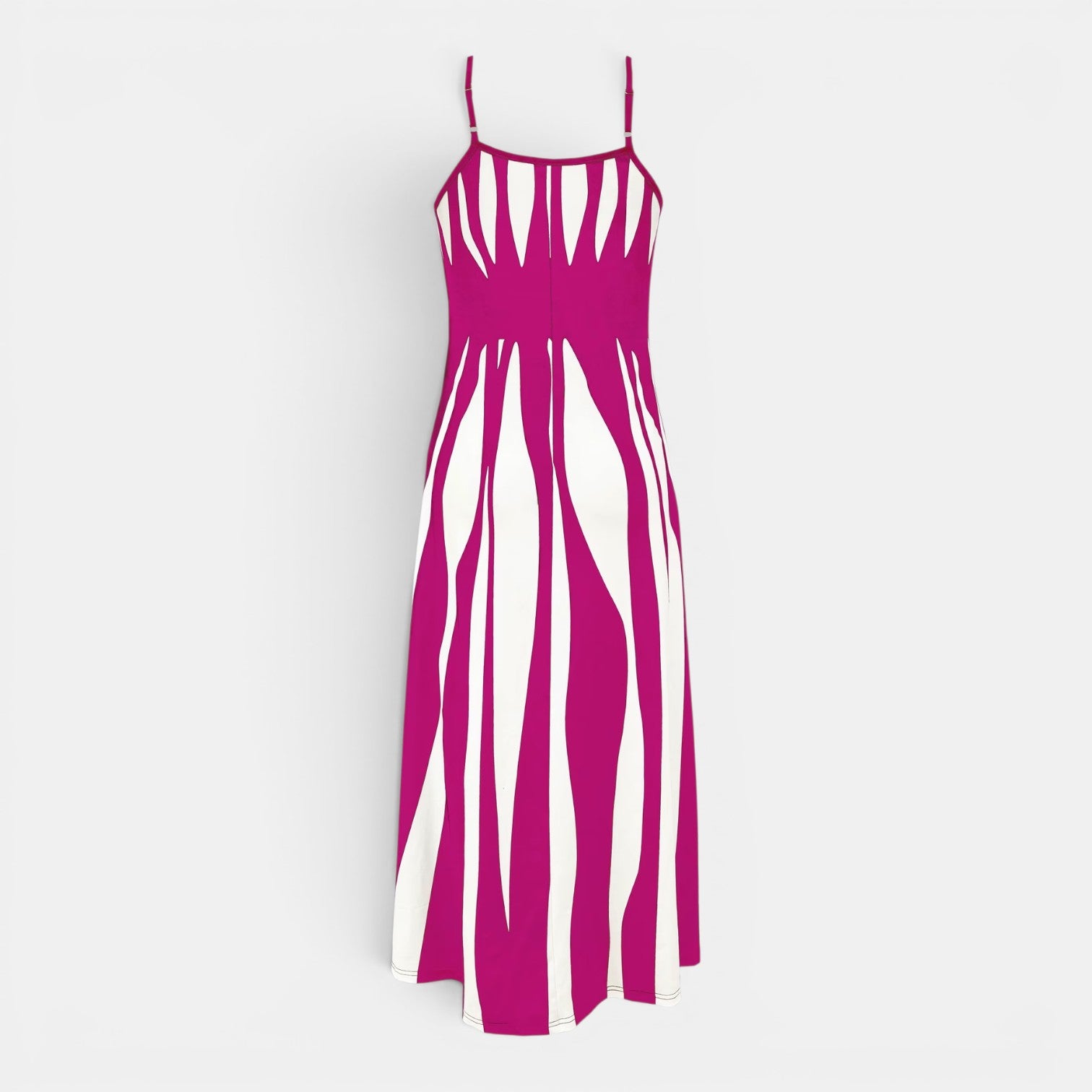 Monvaline | Women’s Summer Holiday Dress – Lightweight V-Neck Midi Style