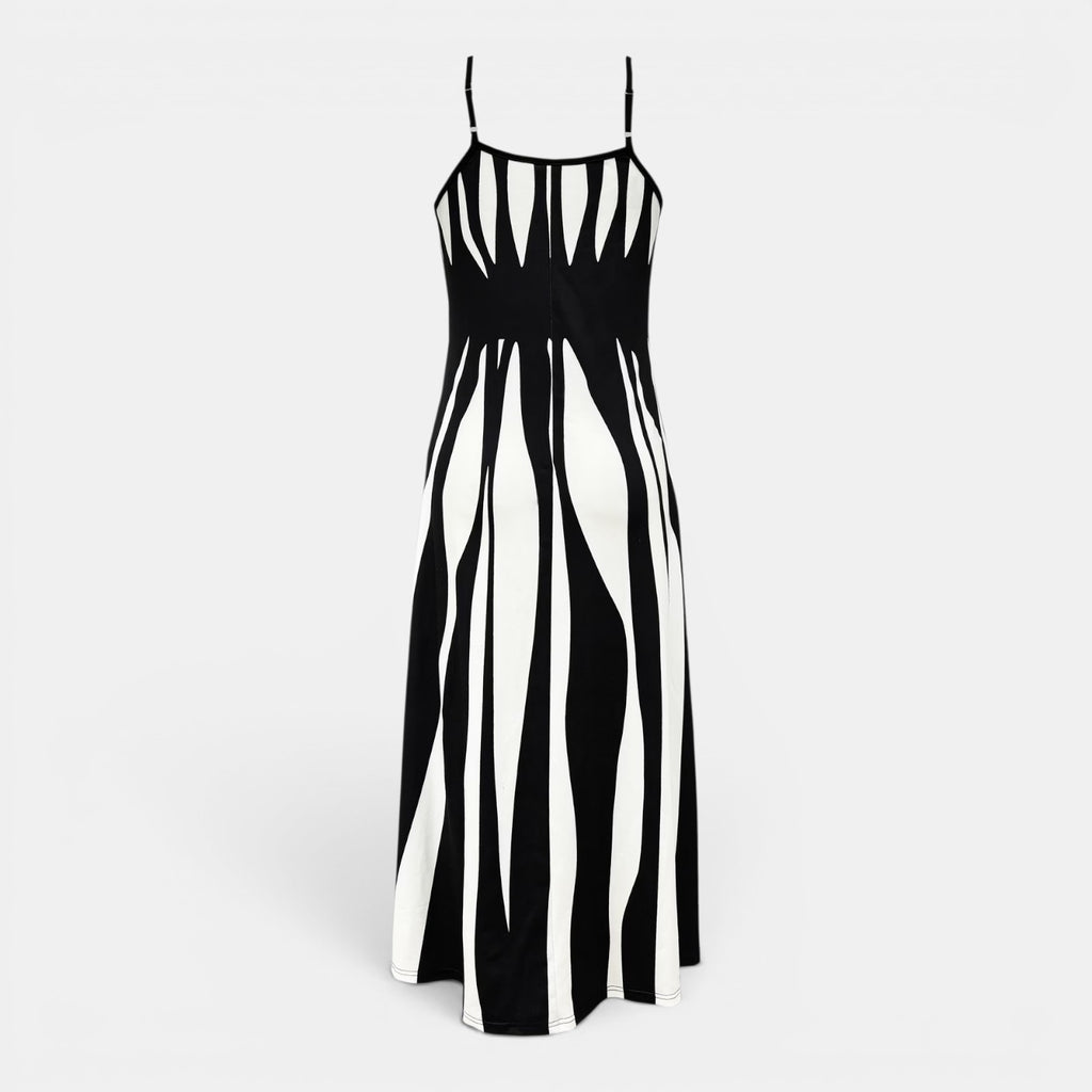 Monvaline | Women’s Summer Holiday Dress – Lightweight V-Neck Midi Style