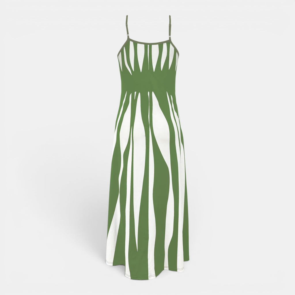 Monvaline | Women’s Summer Holiday Dress – Lightweight V-Neck Midi Style