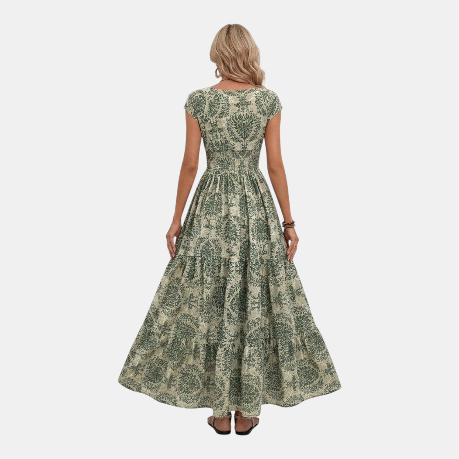 Monvaline | Women’s Summer Holiday Maxi Dress – Lightweight V-Neck Style