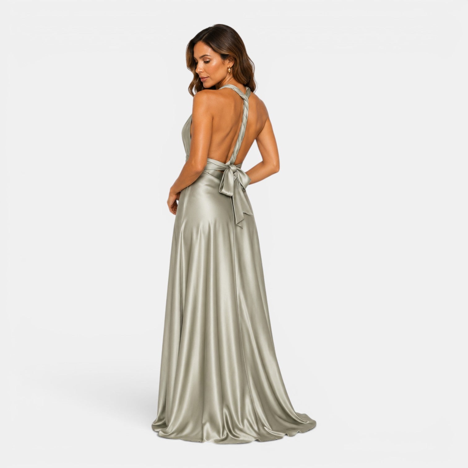 Monvaline | Women’s Summer Maxi Dress Elegant Cross Front Sleeveless