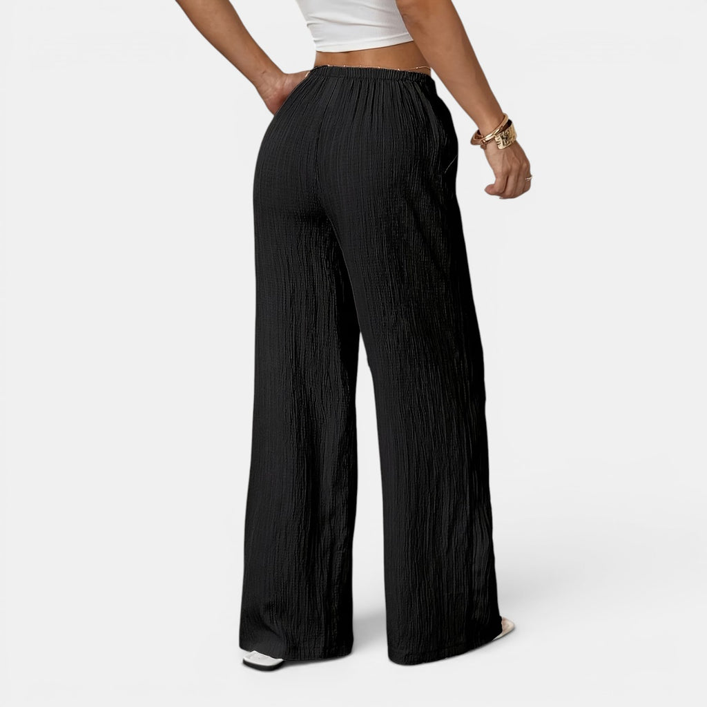 Monvaline | Women’s Summer Wide-Leg Trousers – Comfortable Holiday Pants