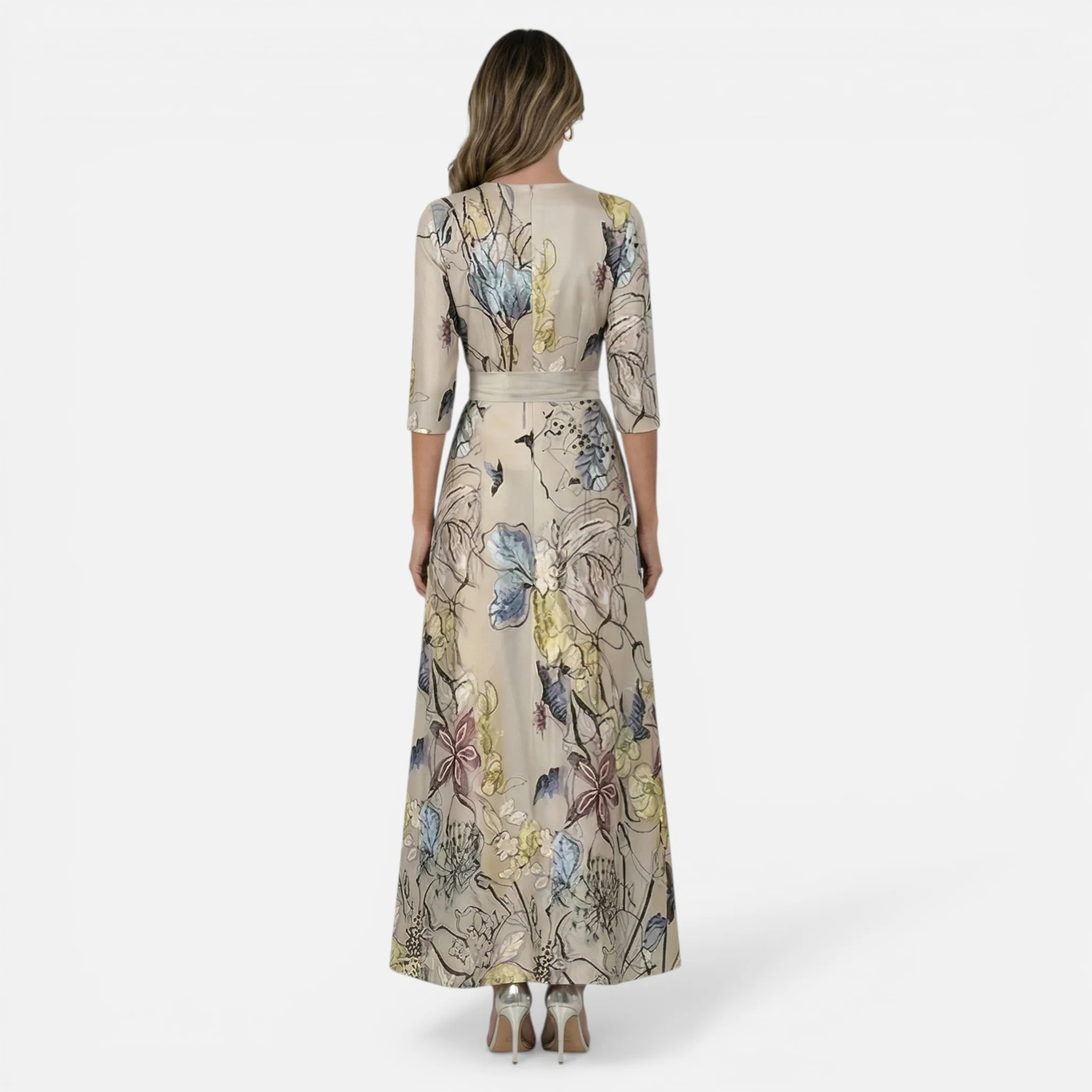 Monvaline | Women’s Floral Midi Dress Comfortable Lightweight Summer Wear