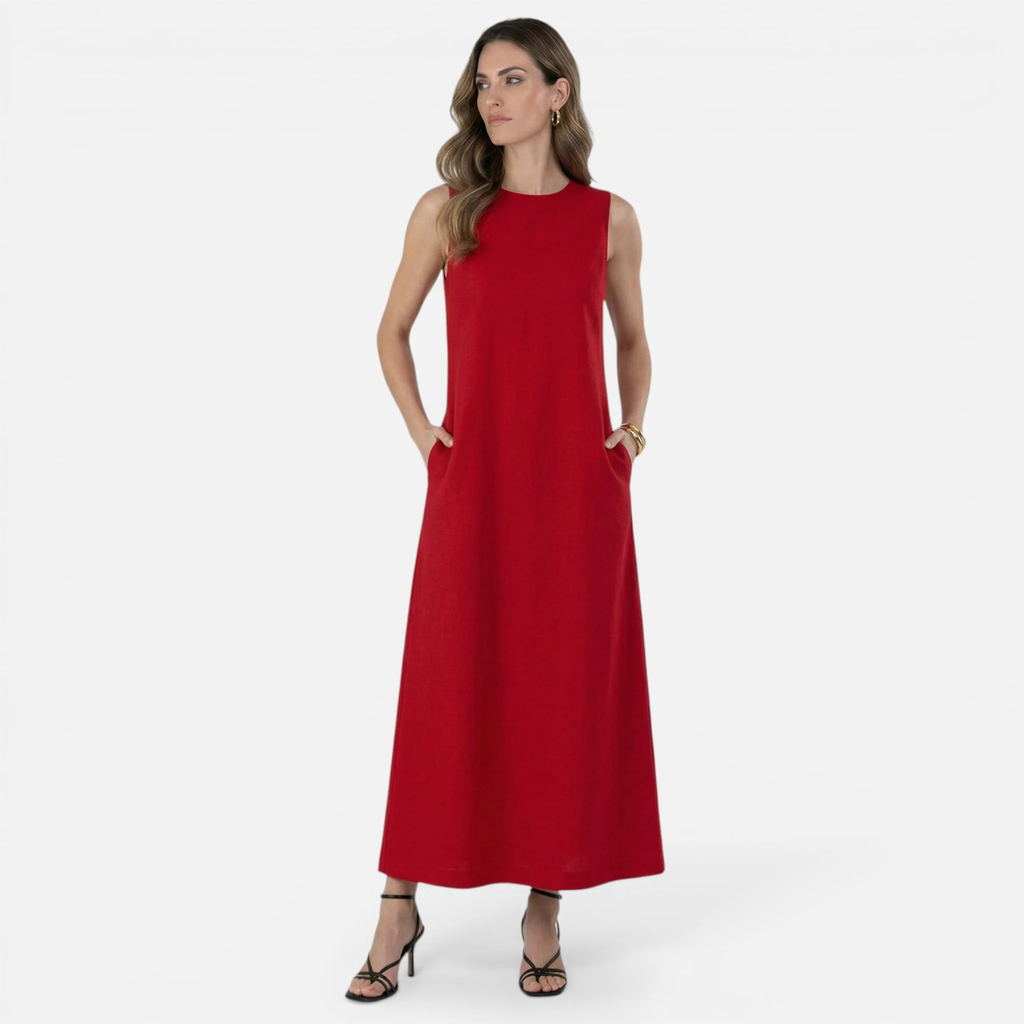 Monvaline | Women’s Sleeveless Maxi Dress Lightweight Summer Casual Wear