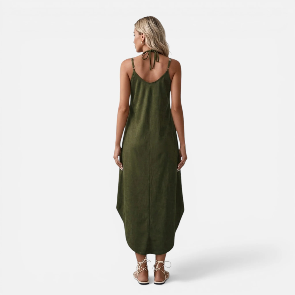 Monvaline | Women’s Loose A-Line Maxi Dress Lightweight Summer Sleeveless