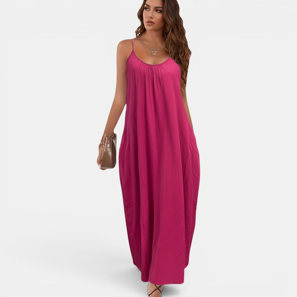 Monvaline | Women’s Relaxed Maxi Cami Dress