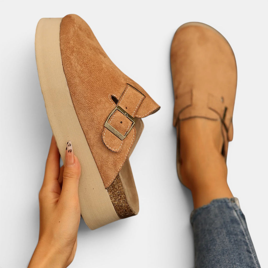 Monvaline | Women's Mule Loafers Comfortable Slip-On Casual Shoes
