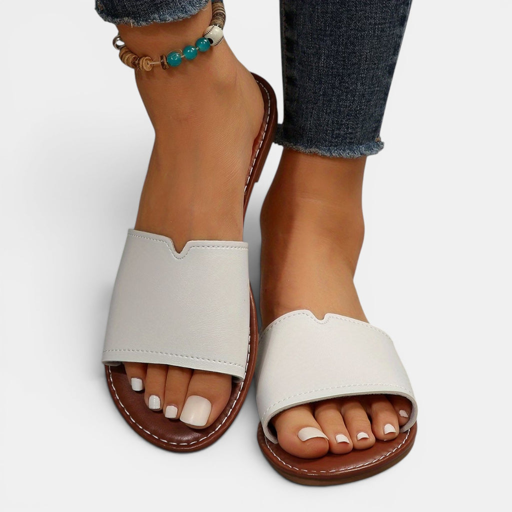Monvaline | Women’s Comfortable Flat Slides for Beach & Everyday Wear