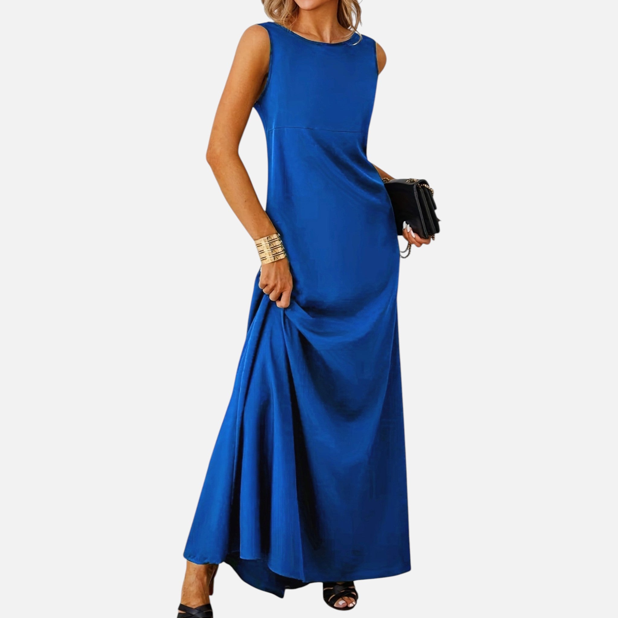 Monvaline | Women’s Sleeveless Maxi Dress Lightweight Summer Casual Wear