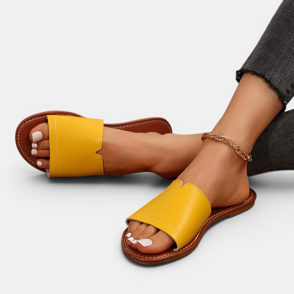 Monvaline | Women’s Comfortable Flat Slides for Beach & Everyday Wear