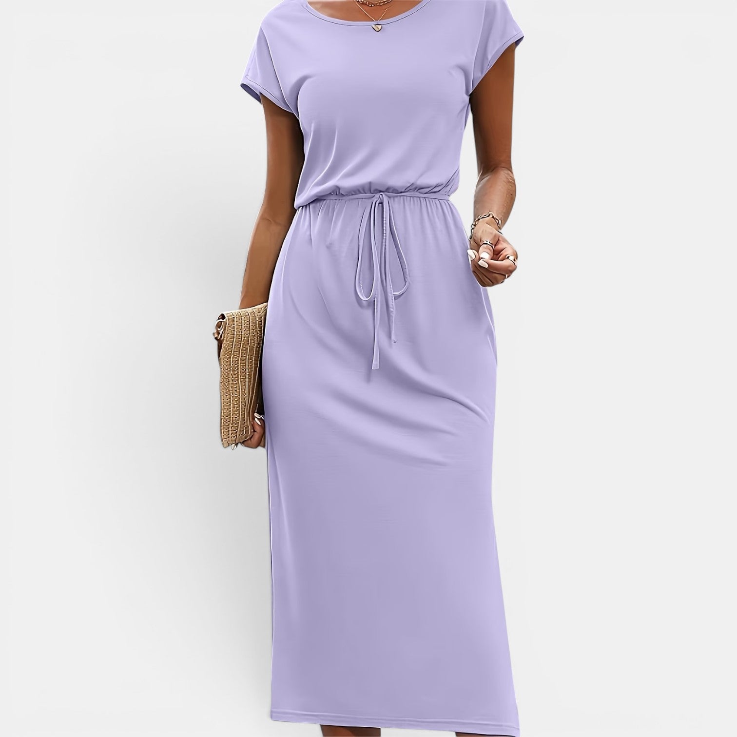 Monvaline | Women’s Sleeveless Midi Dress – Stretch Fit Holiday Wear