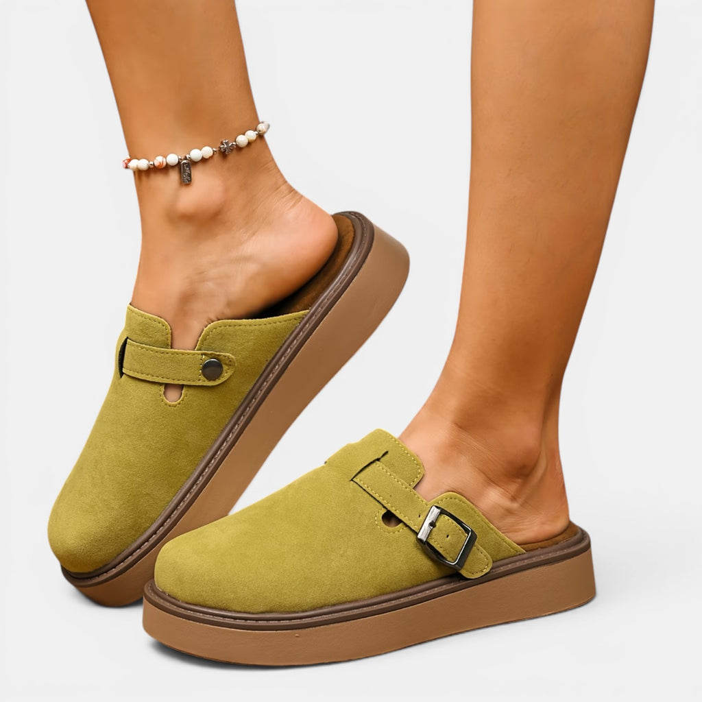 Monvaline | Women's Mule Loafers Comfortable Slip-On Casual Shoes