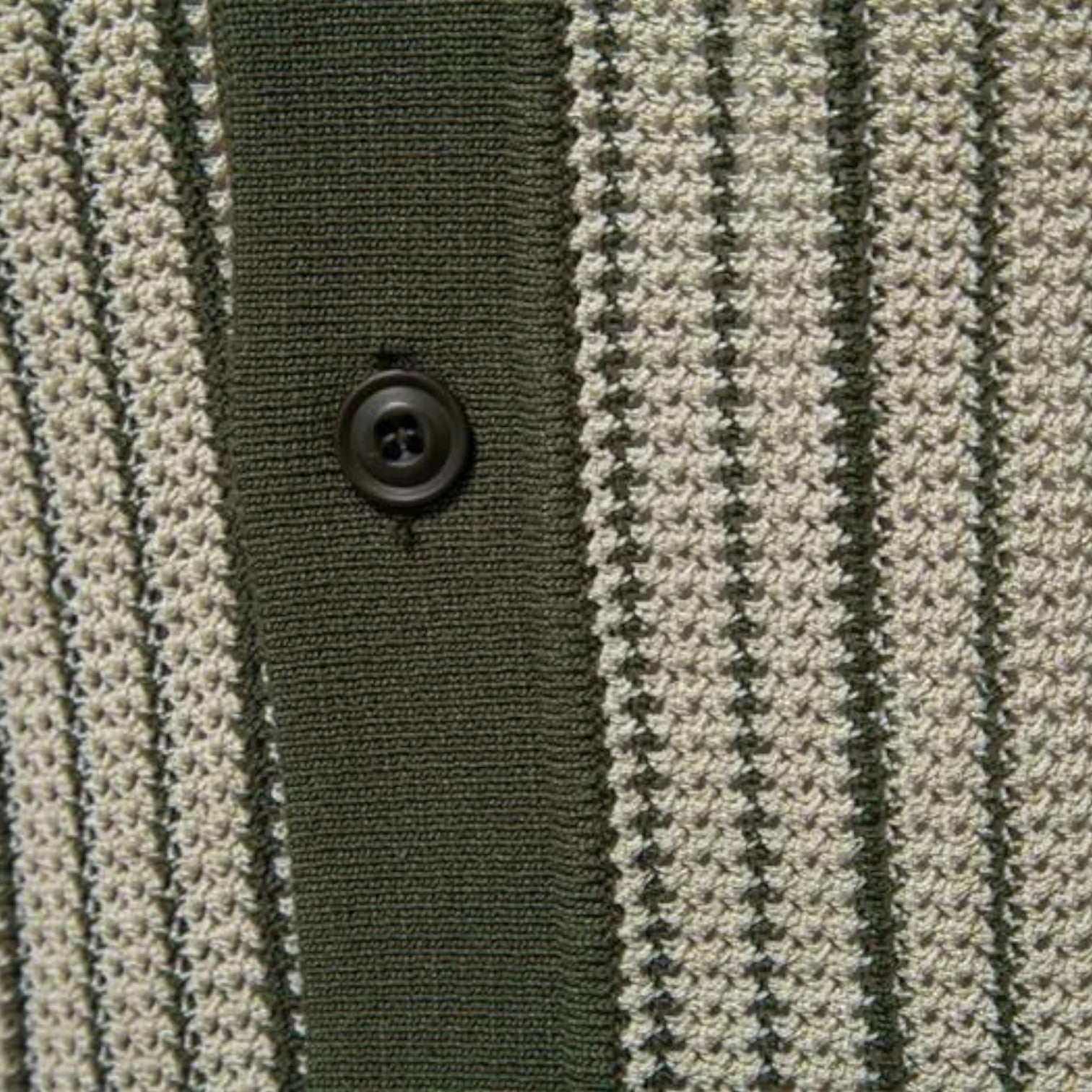 Monvaline | Men's Knitted Striped Shirt Lightweight Summer Relaxed Fit