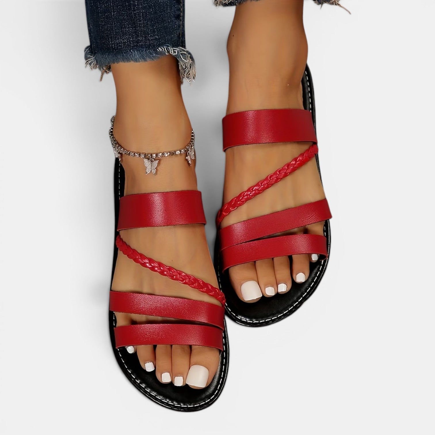 Monvaline | Women’s Comfortable Flat Sandals for Walking & Summer Travel