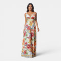 Monvaline | Women's Floral Maxi Dress for Summer Holidays and Events