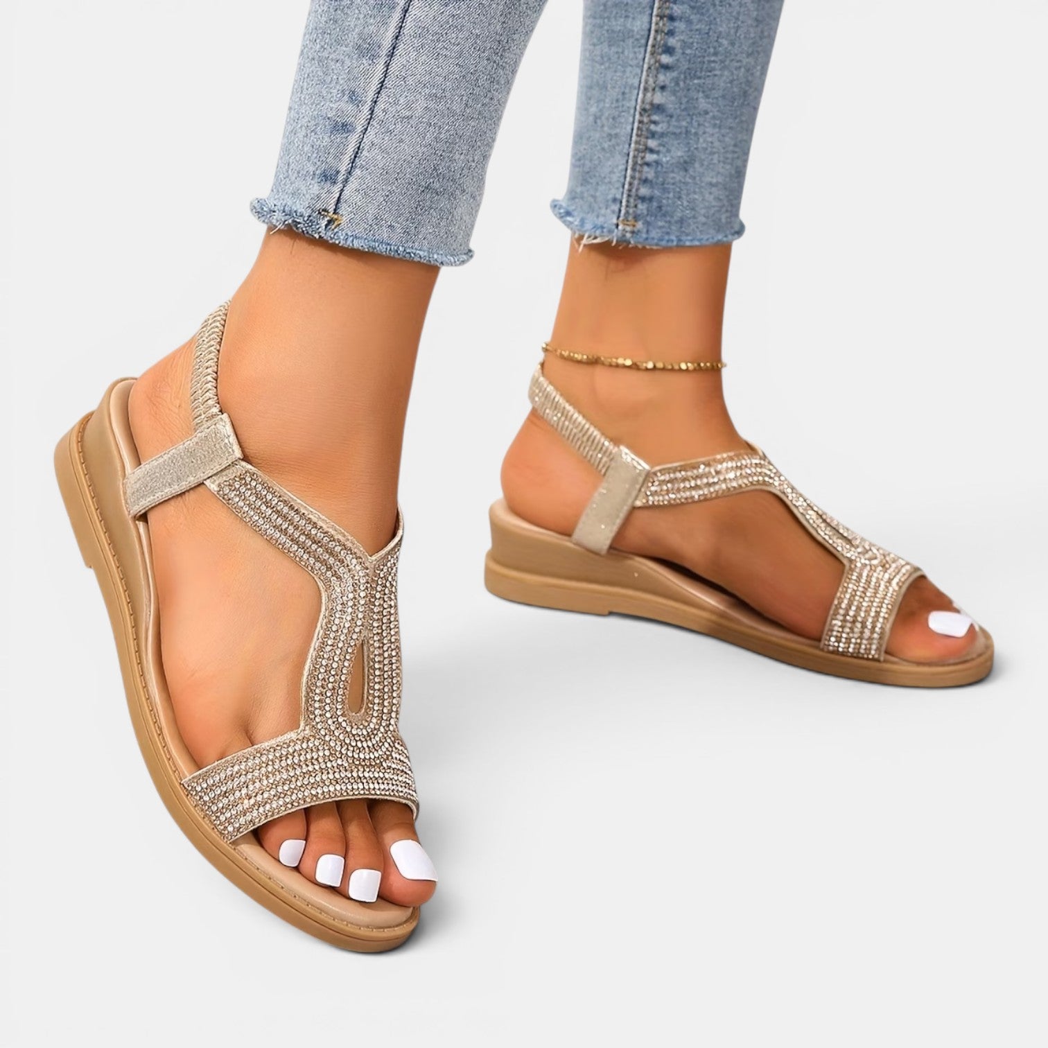 Monvaline | Women’s Comfortable Wedge Slippers for Summer Walking