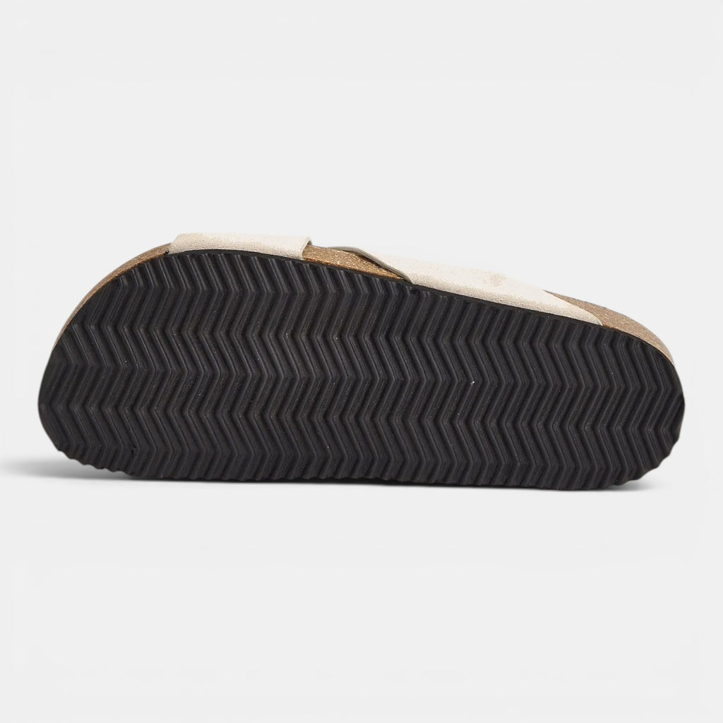 Monvaline | Women's Comfortable Suede Roman Sandals with Cross Straps