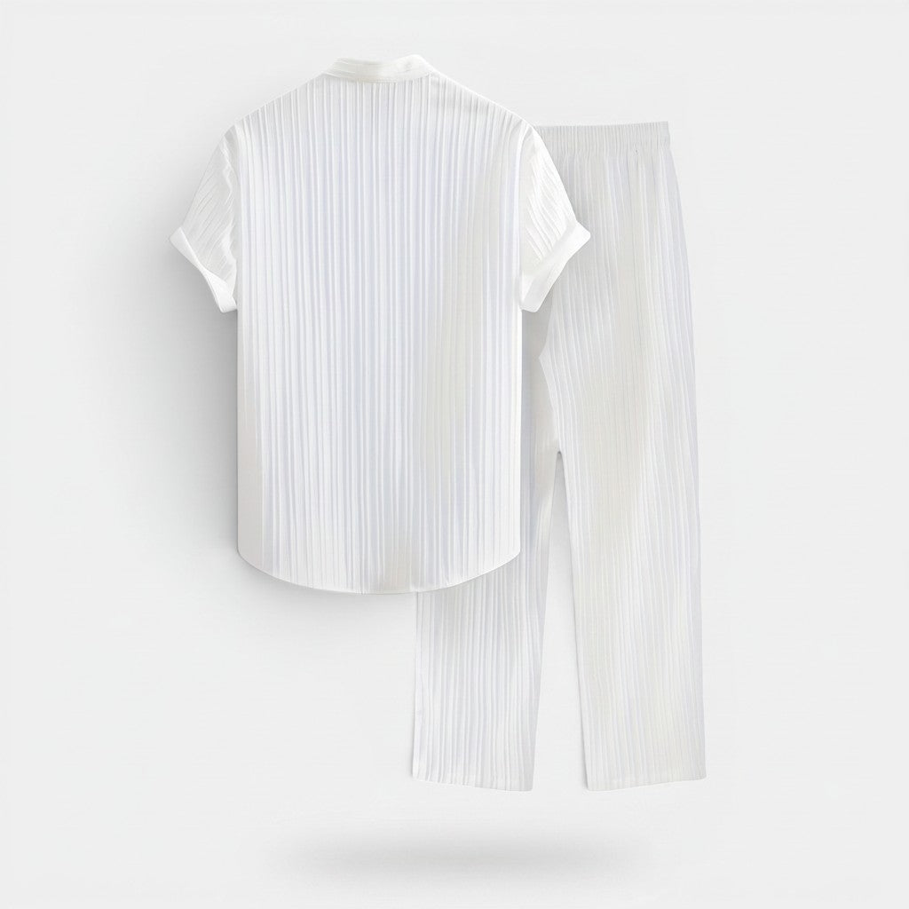 Monvaline | Men’s Summer Holiday Outfit – Matching Shirt & Trousers Set