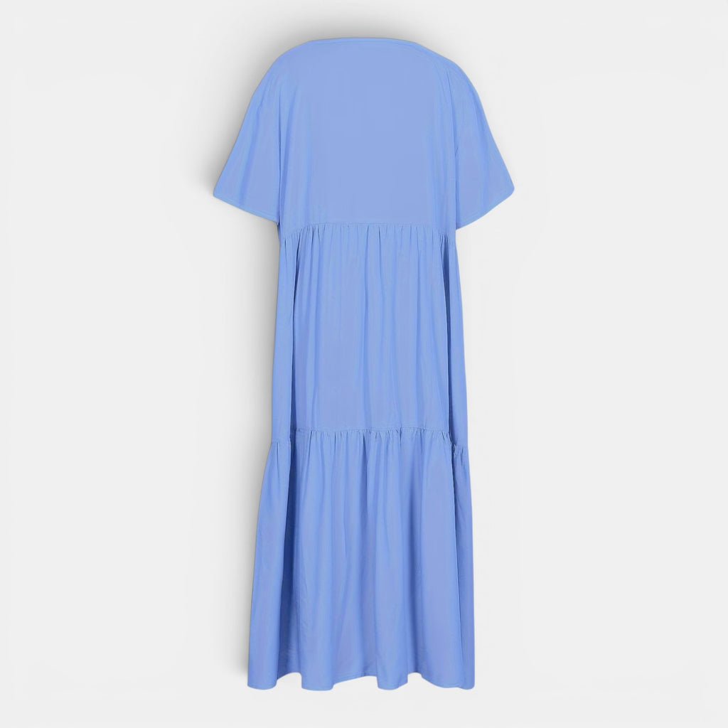 Monvaline | Women’s Off Shoulder Pleated Midi Dress for Summer Events