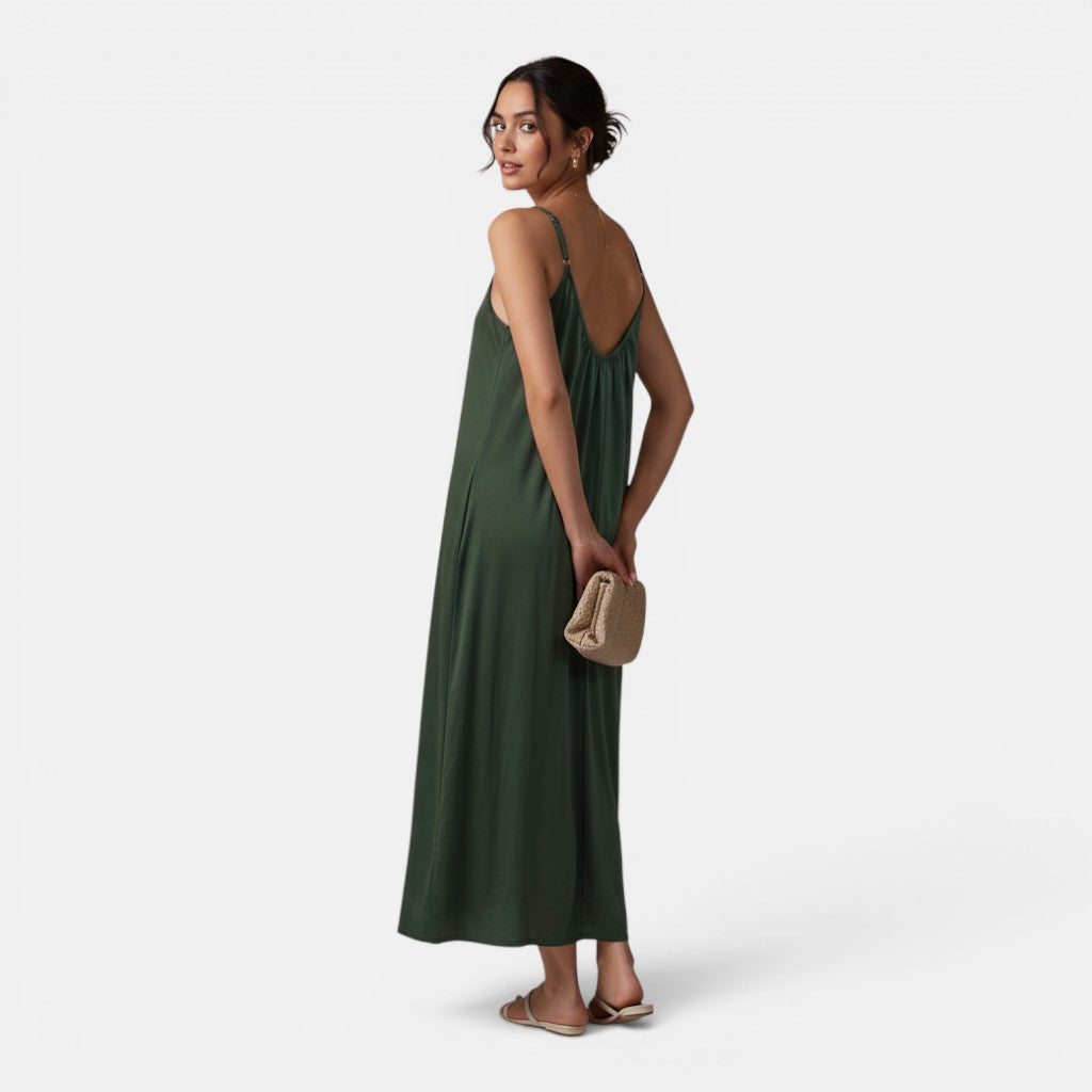 Monvaline | Women’s Relaxed Maxi Cami Dress