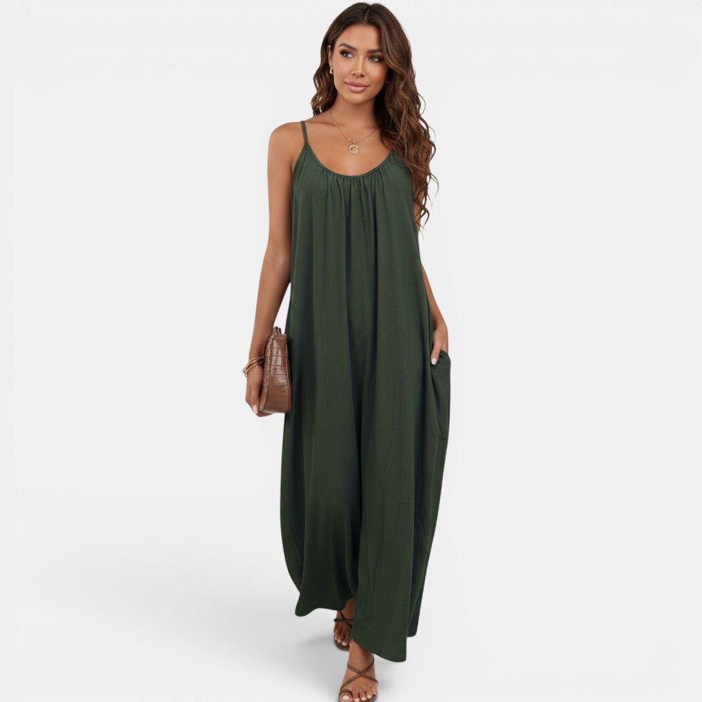 Monvaline | Women’s Relaxed Maxi Cami Dress